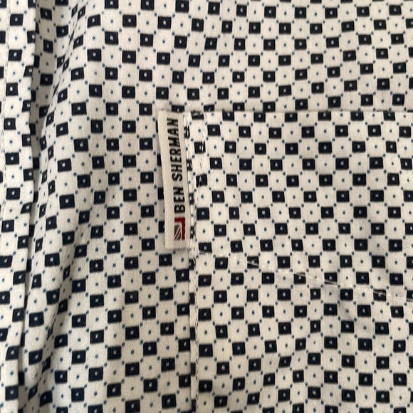 Ben Sherman Union Fit Long Sleeve Button blue Down Shirt Men’s size M - Picture 4 of 9